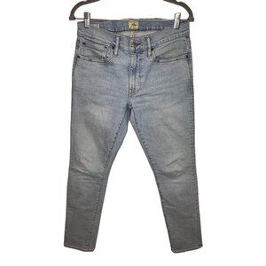 J. Crew Mens 250 Stretch Jeans Size 30x30 Skinny Leg Light Wash Cotton Denim